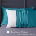 thumbnail image 5 of Silk Pillowcase Set (2 Pieces), Soft Breathable Smooth Cool Pillow Covers With Hidden Zipper, Natural Silk Material Containing Amino Acids To Boost Skin Moisture & Hair Health,, 5 of 8