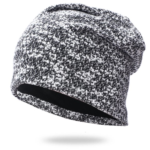 AUNVITO Bonnet Tricoté Unisexe Respirant Ajustable avec Design à Deux Couches Bonnet Léger pour l'Hiver en Extérieur
