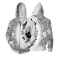 thumbnail image 4 of Sudadera con capucha y cremallera con estampado 3D de flores y ojos para hombre, sudaderas con gráficos de Jesús, sudaderas informales holgadas de manga larga para otoño, sudaderas con capucha para la, 4 of 4