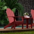 thumbnail image 3 of Wildridge Classic Adirondack Chair, Cardinal Red - Outdoor Weather Resistant Poly Furniture for Patio, 3 of 6