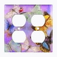 thumbnail image 4 of Metal Light Switch Plate Outlet Cover (Butterfly Unicorn Universe BUT001), 4 of 14