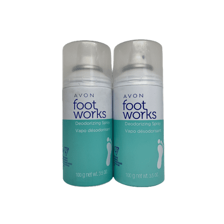 Avon Foot Works Deodorizing Spray, Pack of 2 - 3.5 oz. Each