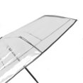 thumbnail image 2 of Parapluie compact noir transparent, design automatique, structure robuste, pour voyage, sac à dos, sortie en plein air, 2 of 4