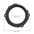 thumbnail image 4 of 1 par de soporte de retención de montaje de faro redondo de 7 pulgadas Unique Bargains ABS para Jeep Wrangler TJ 1997-2006 negro, 4 of 6