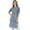 Blue, variant on Bimba Women Blue Cotton Tunic Ethinc Summer Kurta Kurti Casual Day Blouse