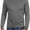 Charcoal, variant on ToBeInStyle Men's Thermal Long Sleeve Tops w/ Warm Fleece Inner Lining - Black - Medium
