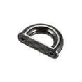 thumbnail image 3 of Monedero Correa Anillos, 8uds 27mm Atornillar Desmontable D Anillo Metal Argolla Hebillas Cierre para Bolsa Cadena Artesanía Bricolaje Reemplazo, Negro, 3 of 4