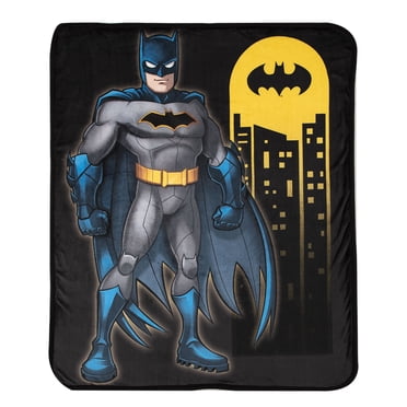 Batman 805672 DC Comics Batman Symbol All Over Thick Micro Sherpa Throw ...