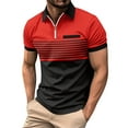 thumbnail image 2 of Kagetolytai Polo Shirts for Men Charming Men's Shirt Super Light Short Sleeve Casual Men's Wear Mens Shirts Red 2XL, 2 of 8