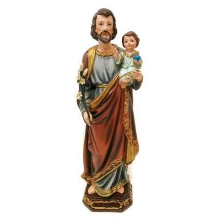 Saint Joseph And Jesus Figurine