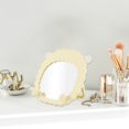 thumbnail image 3 of 1 Pc Espejo Cosmético de Escritorio en Forma de Oveja para Mujeres, Ideal para Viajes de Negocios y Vacaciones, Espejo de Plástico Plateado Amarillo, 3 of 3