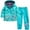 Blue-A, variant on Odeerbi Baby Girls Boys Clothes Baby Outfits Shirts Sets Toddler Long Sleeve Floral Coat Rainproof Hooded Jacket Trousers Suit