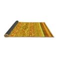 thumbnail image 2 of Ahgly Company Indoor Square Abstract Yellow Modern Area Rugs, 7' Square, 2 of 4