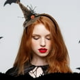 thumbnail image 6 of Mauxuk Halloween Witch Headband - Spooky Hair Accessory with Skull & Veil for Party, Themed Photography, Comfortable & Non-Slip, 6 of 6