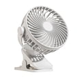 thumbnail image 5 of Sahpxhe Portable Rechargeable Clip-On Fan, 3 Speed Personal Cooling Fan for Office, Dorm and Study White, 5 of 6