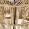 thumbnail image 3 of Zyan Outdoor Coffee Table-22 Inch Natural Brown Rattan Wicker-Steel Frame, 3 of 6