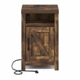 thumbnail image 6 of Furinno FARMHOUSE Night Stand w/ Charging USB & Outlets Bedside Table Amber Pine, 6 of 6