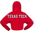 thumbnail image 3 of Women's Spirit Jersey Red Texas Tech Red Raiders Oversized Cropped Pullover Hoodie, 3 of 3