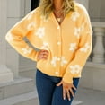 thumbnail image 2 of Vedolay Women's Cardigans Summer Trendy Casual Light Weight Cardigan Open Front Ladies Cardigans Yellow,M, 2 of 5