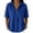 Blue, variant on Womens Polo Shirts Half Zip Mock Neck Loose Fit Short Sleeve Breathable Pique Fabric Sporty Collar Pullover Tops Relaxed Silhouette Summer Active Tops Zipper Neckline Red XL