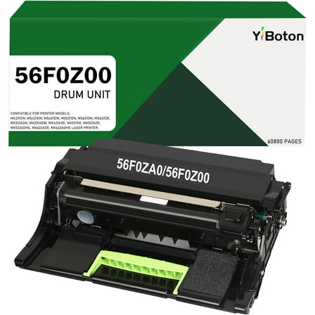 56F0Z00 56F0ZA0 Imaging Unit Black for 56f0z00 Drum Unit for MS321 MS421 MS521 MS621 MS622 MX321 MX421 MX522 MX622 MB2328 MB2442 XM1242 XM1246 Printers.（1-Pack）
