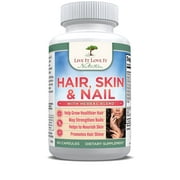 Live It Love It Hair Skin Nails Health Dietary Supplement with Multivitamins and Biotin (60 Caps)