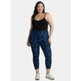 thumbnail image 3 of Terra & Sky's Women's Plus Capri Leggings, 2-Pack, 3 of 7