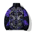 thumbnail image 3 of Abrigo de algodón informal de invierno Ropa para hombre Chaqueta de moda para hombre Chaquetas de algodón con estampado de sol y monstruo Abrigos para hombre Parka Frío, 3 of 4