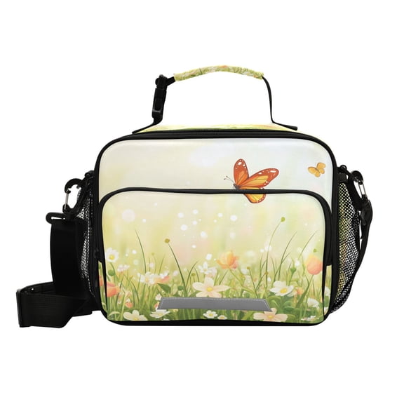 6L Leakproof Lunch Tote with Thermal Lining Lunch Bag Picnic Cooler Bag Spring Background