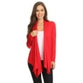 thumbnail image 4 of Women's Casual Long Sleeve Open Front Cardigan Solid Color Loose Fit Layer, 4 of 4