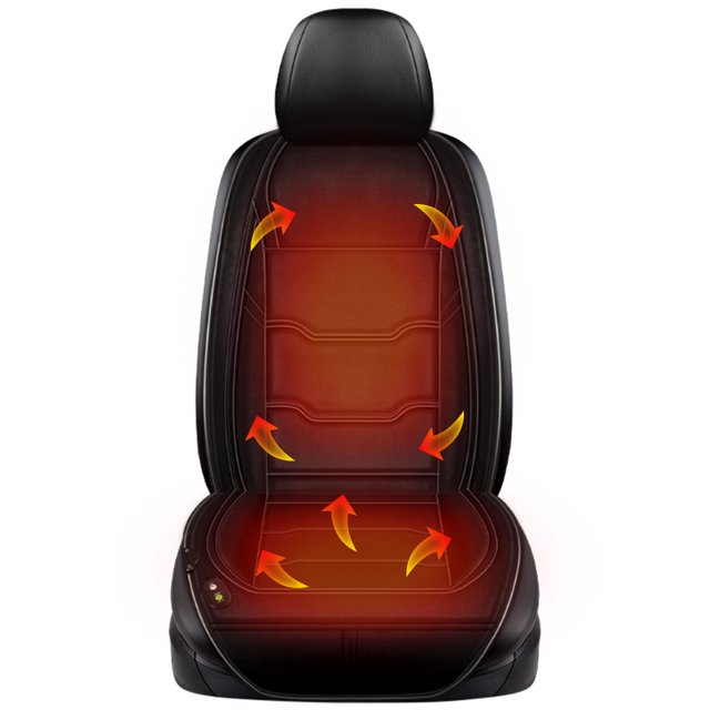 Cubierta De Asiento De Autom贸vil Con Calefacci贸n 12-24V Coj铆n De Asiento De Autom贸vil Con Calefacci贸n Universal Coj铆n De Calefacci贸n Antideslizante Para Autom贸vil Cubierta De Calentador De Invierno C