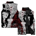 thumbnail image 2 of Chaqueta sin mangas de invierno para hombre, chaqueta con estampado de arte abstracto en 3D, chaleco para deportes al aire libre, acampada, chaqueta de moda para hombre, 2 of 4