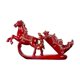 thumbnail image 2 of Estante para vino Macarena soporte para botella de vino caballo Organizador de Estatua rojo, 2 of 8