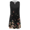 thumbnail image 4 of HKEJIAOI Liquidation Robes Décontractées pour Femmes Cadeau de la Saint-Valentin Robe d'Été Confortable Mode Décontractée Sans Manches Col en V Imprimée Slim Multicolore, 4 of 4