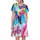 thumbnail image 1 of Easygdp Tropical Flamingo Summer para Vestido Transpirable de Mujer, Vestido Suelto de Manga Corta con Pliegues y Bolsillos para el Verano, 1 of 6