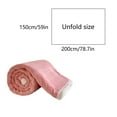 thumbnail image 4 of Djunllk Throw Blanket - pink Microfiber Ultimate Cozy Soft Blanket, Breathable Fluffy Blanket All Season Use, 59.0" x 78.7", 4 of 7