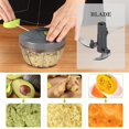 thumbnail image 3 of Cortador manual de alimentos Cambom para verduras, 500 ml, color gris, 3 of 6
