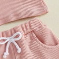 thumbnail image 6 of Girl Clothes Toddler Girls Summer Outfit Heart Tank Top+Pink Shorts 2 Piece Clothing for Girl 1 2 3 4 5 6 7 T Girls Summer Set 0-3 Years,0-6 Months, 6 of 9