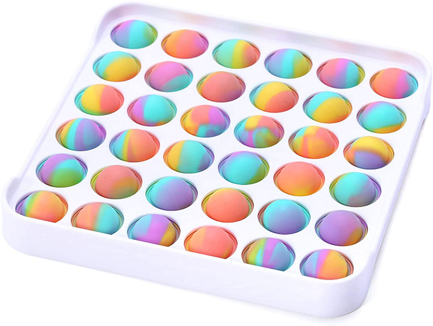 Details about   Bubble It Silicone Sensory Fidget Rainbow Toy Popet Autism Stress Relief Game US 