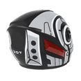 thumbnail image 4 of Casco  Bloosom Con Respirador Doble Lente Abatible Moto Negro, 4 of 4