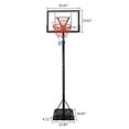 PEXMOR Basketball Hoop Outdoor 10 ft Adjustable for Kids Teens Adults Family Portable W/ 2