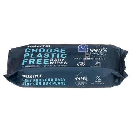 Plastic Free Baby Wipes 60ct
