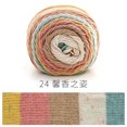 thumbnail image 1 of Nvzi Hilo para ganchillo, Hilo degradado en ovillo de 100 g (3,52 oz) 193 m (211 yardas), Hilo de algodón arcoíris súper suave con efecto degradado para hacer manualidades coloridas, G, 1 of 5