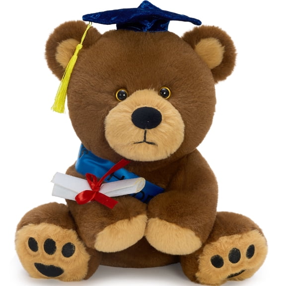 MorisMos 12" Graduation Bear Class of 2026 Graduation GiftTeddy Bear Plush Toy with Cap&Diploma&Ribbon