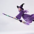 thumbnail image 2 of LED Light Up Witch Broom 2025 Halloween Decor - Purple Glowing Broomstick for Accessories, Witches Props, Spooky Party Decorations for Adults and Kids Indoor Outdoor, 2 of 4