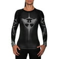 thumbnail image 2 of Raven Fightwear Women's The Phoenix BJJ Rash Guard MMA Black Edition, 2 of 3