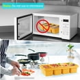 thumbnail image 6 of Silicone Freezer Tray With Lid 2pack-orange Food Molds For Soup Sauce Broth Leftovers Ice Cubes, 6 of 7