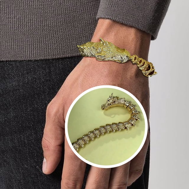 Fiudx Pulsera Vintage con Cabeza, Diseño Tridimensional, Joyería Unisex de Moda, Regalo Coleccionable, Estilo Versátil, Material de Cobre Duradero, Regalo de Aniversario para Viajes, Accesorio de Mod