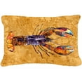 thumbnail image 1 of Lobster Indoor & Outdoor Fabric Decorative Pillow, 1 of 1