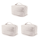 thumbnail image 1 of Bolso de piel sintética con cierre de cremallera para cosméticos gran capacidad esponjoso para mujeres y niñas, 1 of 8